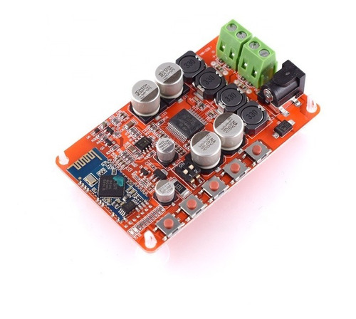 Imagem 1 de 3 de Módulo Amplificador De Áudio Bluetooth Receptor  Tda7492p
