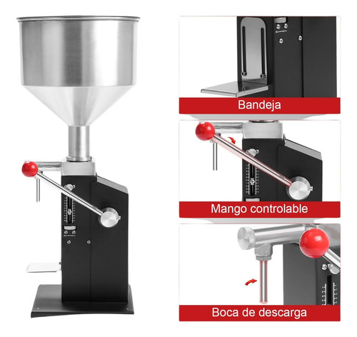 Máquina Manual Para Llenar Botellas 5 A 50 Ml Alta Precisión