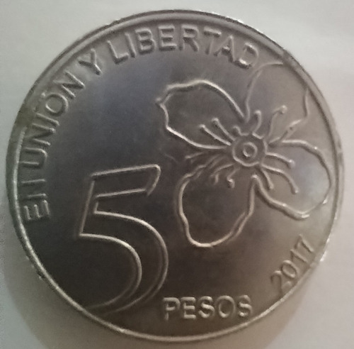 Vendo Moneda De $5 Año 2017 Con Error