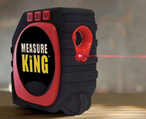 Cinta Métrica King 3 En 1 Pantalla Digital 3 Mts - Laser 7 M