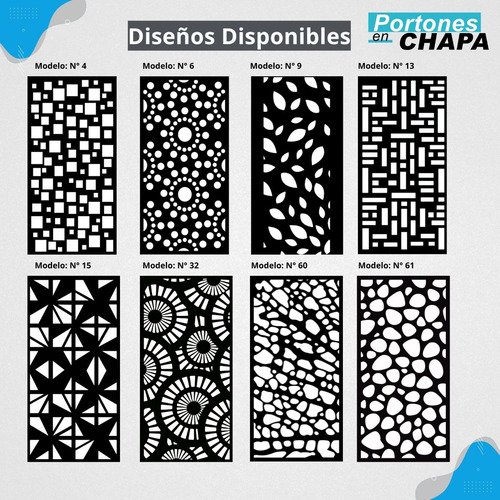Barandas Balcon 2.00m X 1.00m Chapa Perforada Con Diseño Gris Oscuro