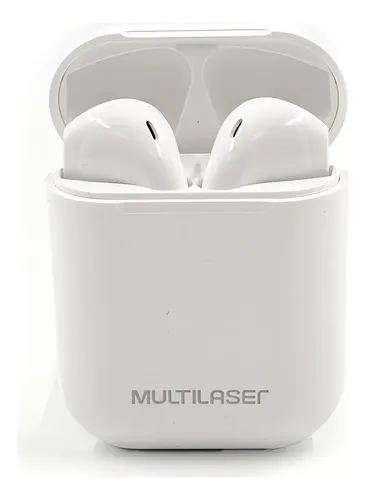 Fone De Ouvido Tws Airbuds Branco Ph326 Multilaser Cor Da Luz Verde