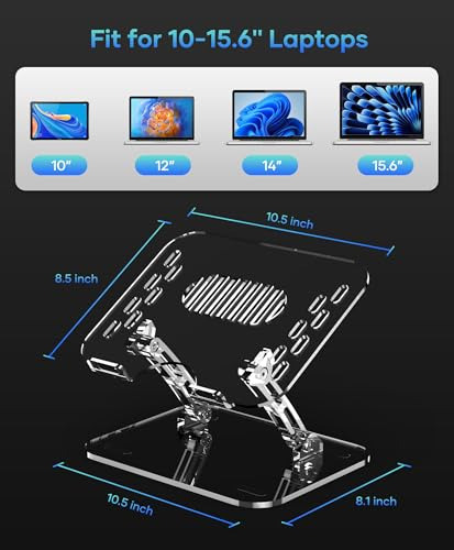 Soporte Ajustable Plegable Para Portátil, Soporte Ergonómico
