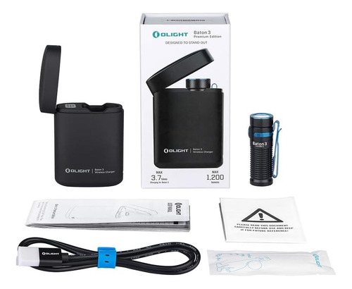 Lanterna Olight Baton 3 Case Recarga 1200 Lumens Aluminum