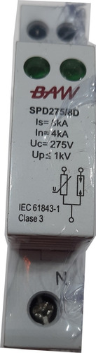 Descargador De Sobretensiones, Rayos Mov+gas Clase Iii 8ka