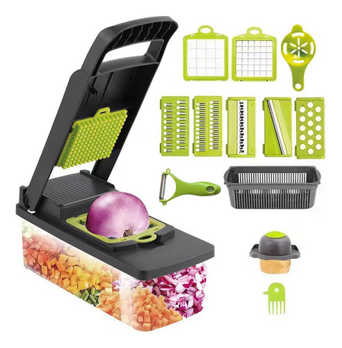 Cortadora De Frutas Y Verduras Manual Multifuncional 14 En 1
