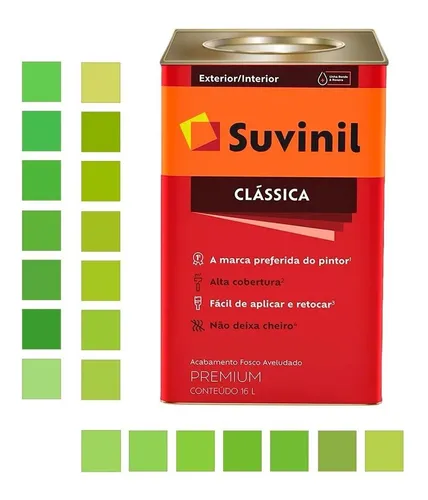 comprar Tinta Parede Fosco Aveludado 16l Cores Intensas 16 Suvinil