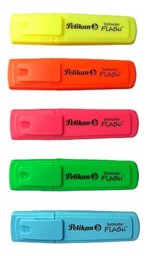 Resaltador Pelikan Flash Fluo X 5 Colores