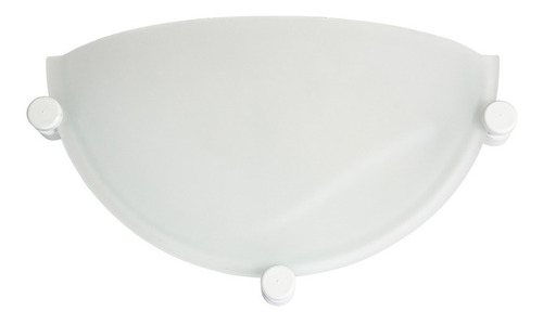 Aplique Medio Difusor De Pared Blanco E27 Apto Led 20cm