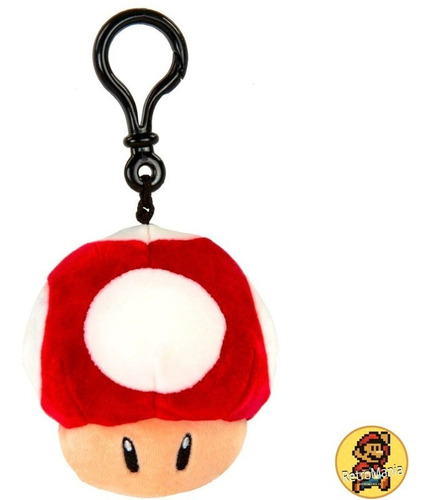 Llavero Nintendo Clip Mocchi Mocchi Super Mushroom Rojo 