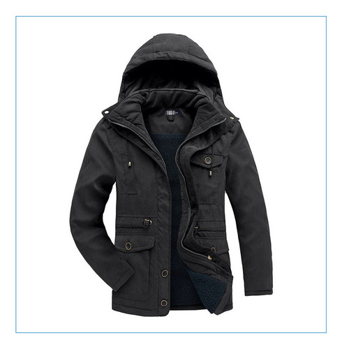 Chaqueta Esquí Para Hombre Chaqueta Polar Senderismo Capucha