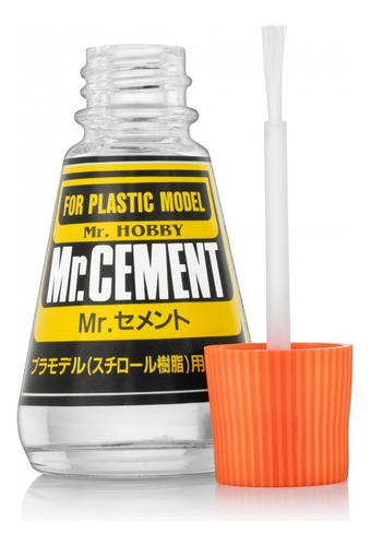 Cola líquida de cimento Mr Hobby com pincel para modelos