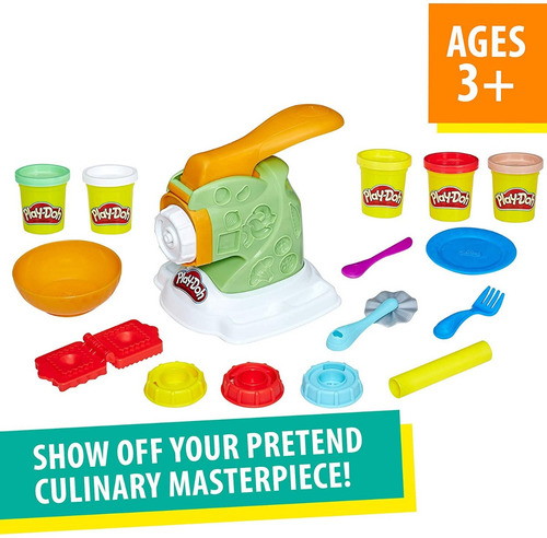 Imagen 3 de 7 de Juego Manía Para Hacer Fideos Play-doh Original, Importado