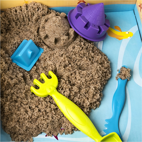 Arena Kinetic Sand Un Día En La Playa Y 2 Flowfetti Pack