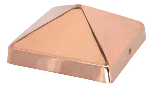 Tapa Poste Piramide Cobre 8 X 8 Borde Extendido Solido 7-1