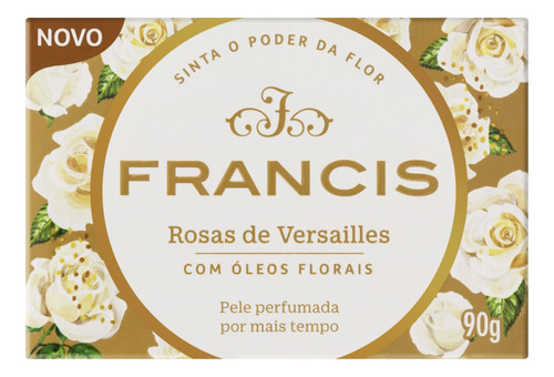Sabão em barra Francis Rosas de Versailles de 90 g