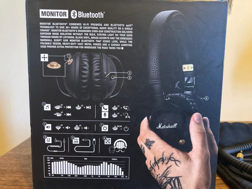 Imagen 8 de 8 de Audífonos inalámbricos Marshall Monitor black