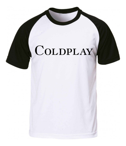 Remera Blanca Ranglan Sublimada Coldplay