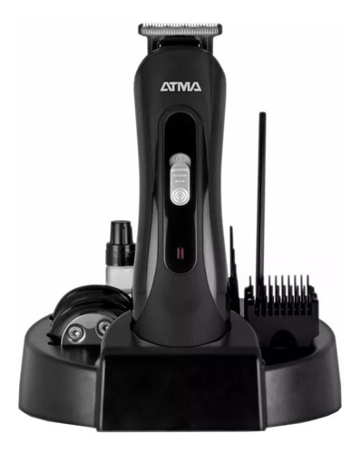 Imagen 2 de 3 de Afeitadora y cortadora de pelo Atma CB8864N negra 100V/240V