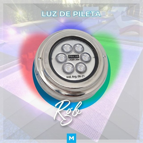 Imagen 3 de 10 de 2 Luz Pileta 20w Rgb + Fuente + Controlador