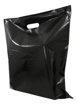 Bolsas Plásticas Para Boutique Color Negra 20x30 Pack 100u