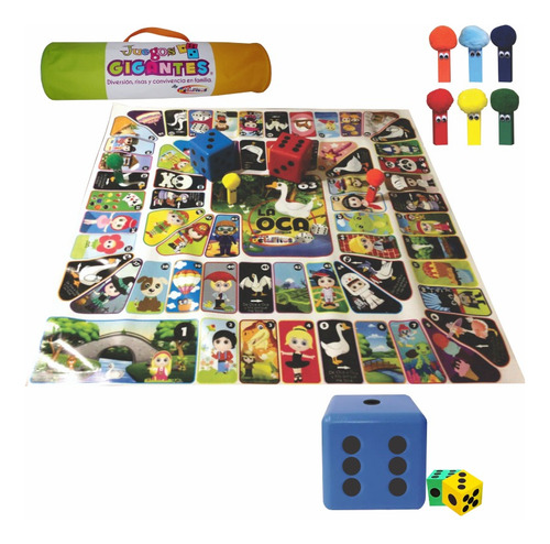 Juego De La Oca 2x2 Metros Los Detallitos