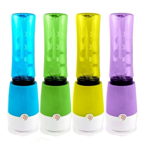 Imagen 9 de 9 de Juguera Batidora Licuadora Personal Portatil 2 Vasos Colores
