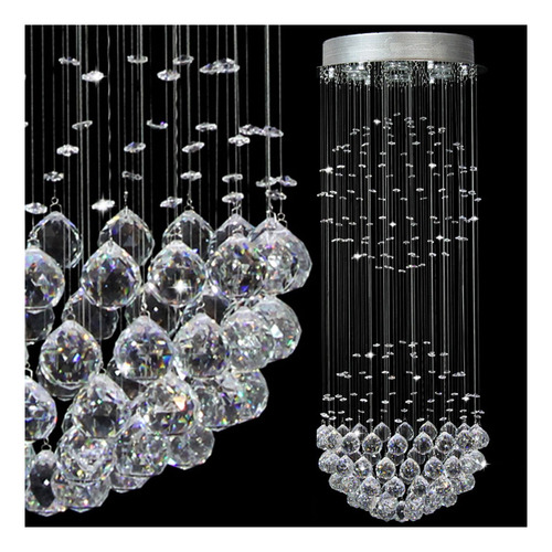 Crystop Crystal Chandelier Modern Spectacular Led Spiral Sph