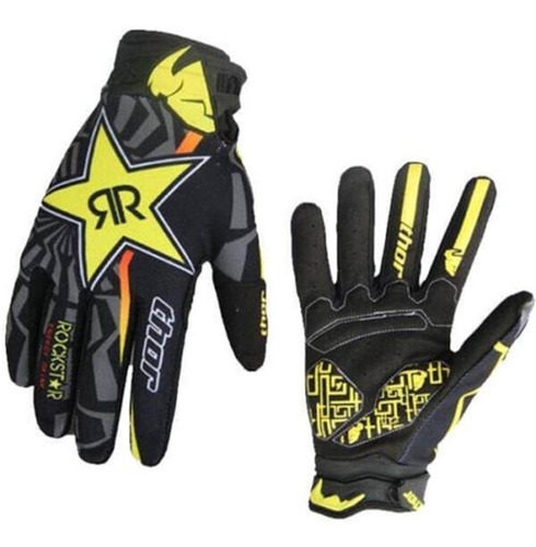 Guantes Moto Rock Star Thor Xtreme Version Talla Mediano