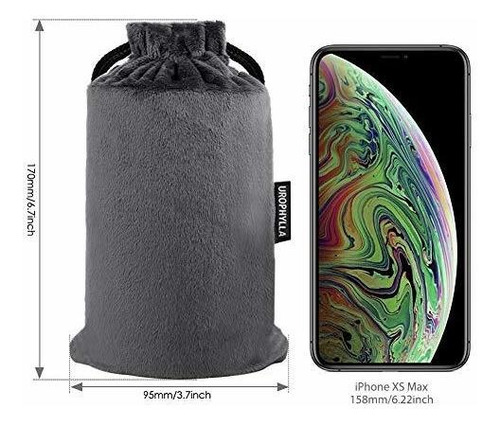 Almohada Inflable De Viaje Urophylla, 100% De Terciopelo Sua
