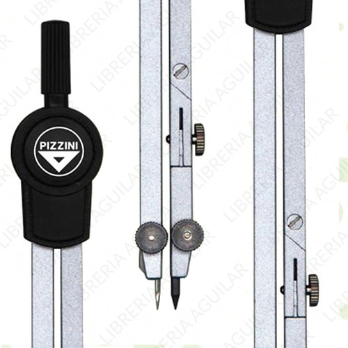 Imagen 4 de 4 de Compas Pizzini Pk227 Dibujo Tecnico Quiebre Minas Estuche