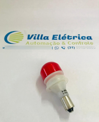 Sinalizador Led 125vca/cc Ba9s Vermelho S7ls/13