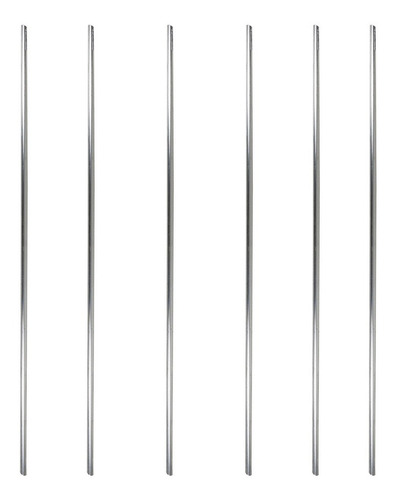 Imagem 2 de 7 de Cano Aluminio Zma 80cm Rodoar Kit Com 6