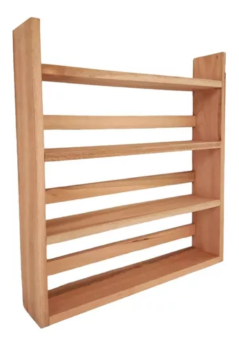 Especiero Condimentos De Cocina Organizador De Madera