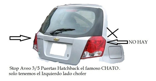 Stop Izquierdo Aveo Hatchback 06-10 3y 5 Purtas