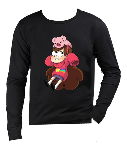 Remera Manga Larga  Gravity Falls Para Chicos