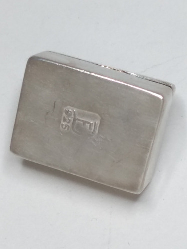 Imagen 2 de 5 de Cajita Mini De Plata Para Pastillas Con Turquesa Ley 925