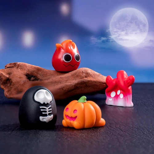 5 Figura De Halloween En Miniatura, Adorno 1,6 X 2,5 Cm Gato