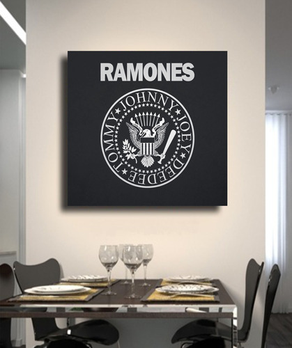 Cuadro Mural Los Ramones Tamaño 70x70cm Lienzo Canvas