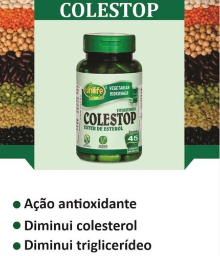 Fitoesteróis Colestop Ester Esterol Unilife Colesterol Ldl