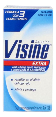 Visine Extra Frasco Con Gotero Solución Con 15 Ml