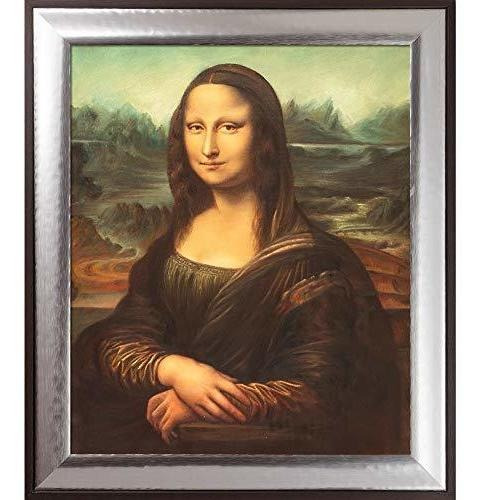 La Pastiche Mona Lisa De Leonardo Da Vinci Enmarcada, Pintad