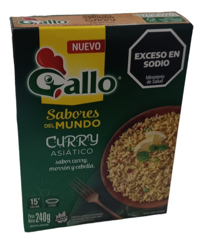 Arroz Gallo Sabores Del Mundo Curry Asiático 240 Gr S/tacc 