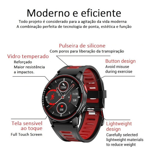 Imagem 2 de 10 de Relógio Smart S20 Active Fitness -full Touch Screen