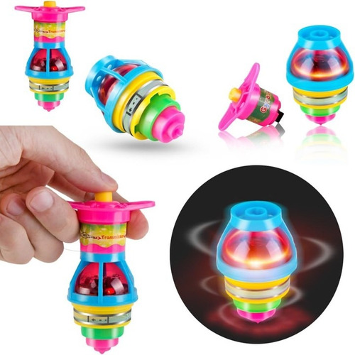 52 Trompos Luz Led Juguete Piñata Bolo Fiesta