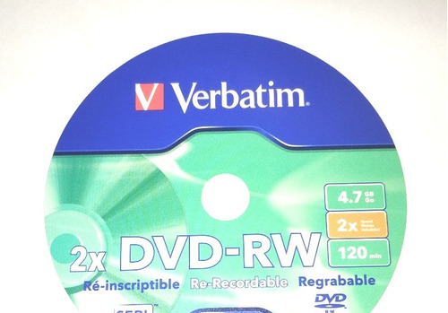 Dvd-rw Regrabable Verbatim (son 21 Dvds)