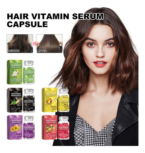 Cápsulas Vitamina Sevich Smooth Silky Hair Quer Complex , 3x