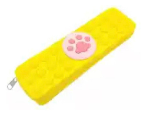 Estojo Dog Yellow Pop It Fidget Toy Bublle Exclusivo