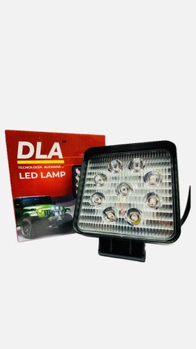 Faro Cuadrado 9 Leds Blanco / 12 - 30v (dla-06-27w)