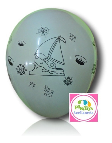 Globos Barcos Nautico Latex X25